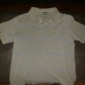 Mens Nautica shirt size small gray